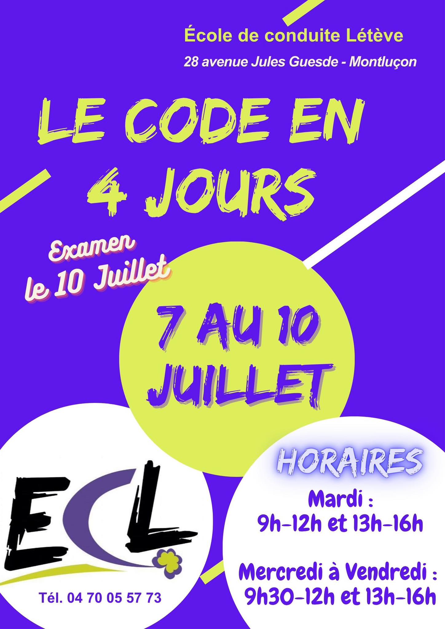 Prochain stage code