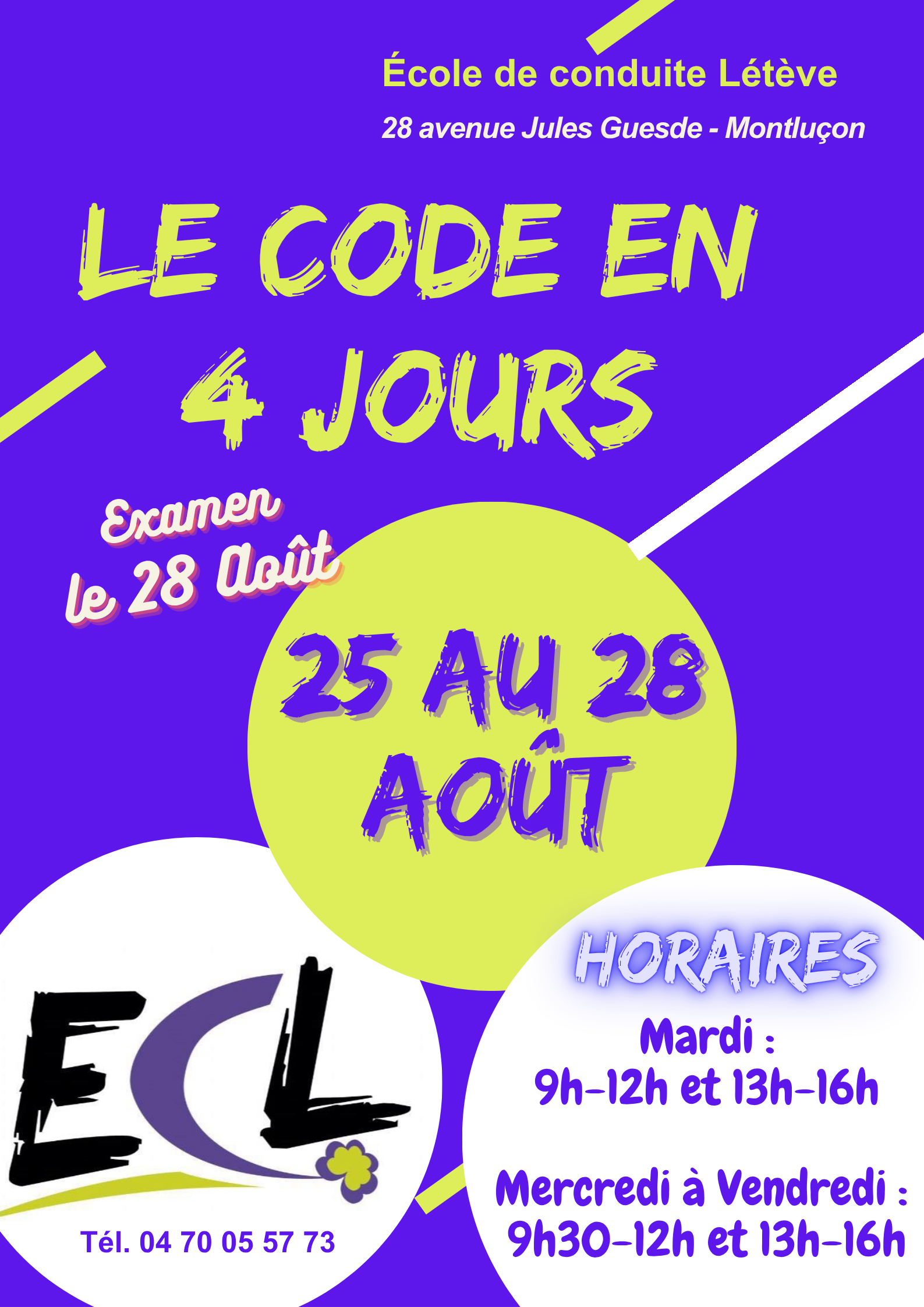 Prochain stage code